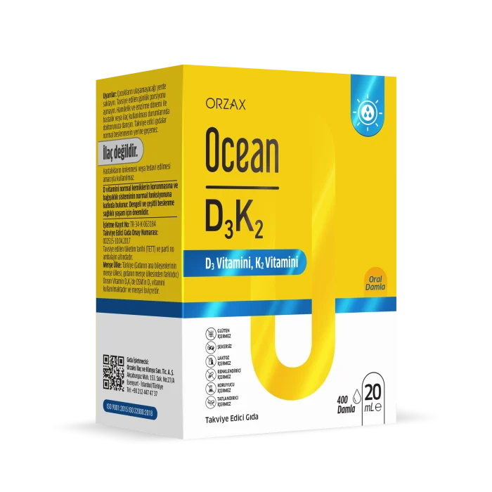 OCEAN VİTAMİN D3K2 Damla