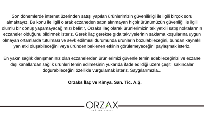 Orzax: Sağlığa Hediye