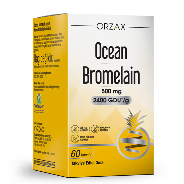 ocean bromelain 60 kapsül