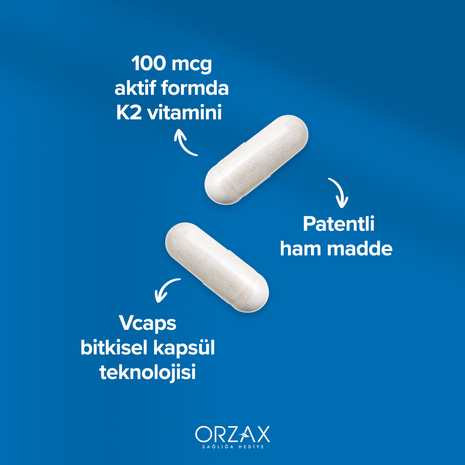 Ocean Menaquinone-7 Bitkisel Kapsül - Orzax