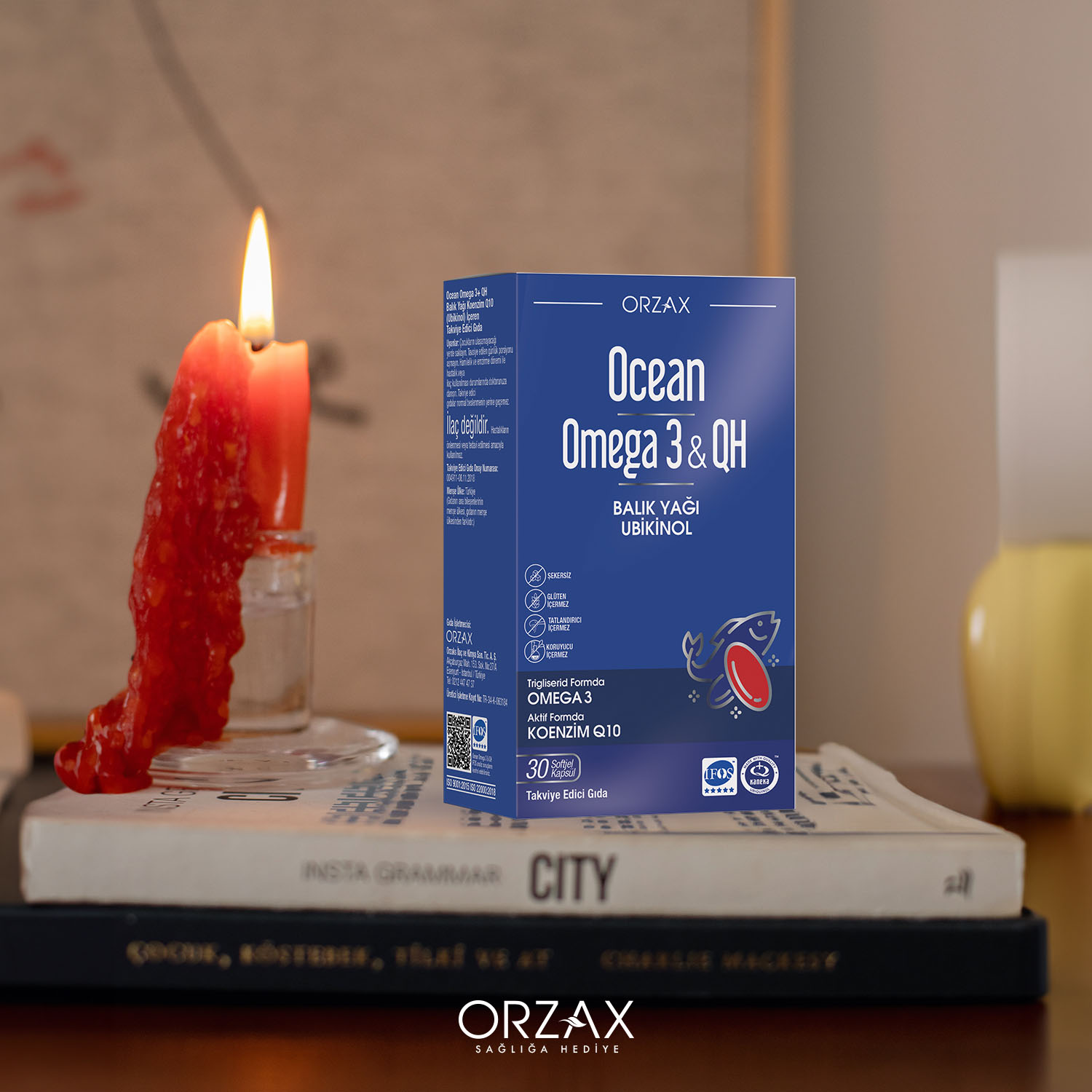 OMEGA X オメガエックス ENOi イエノアイ ヒョク ゴン トレカ Ocean Omega 3 & QH 30 Softjel Kapsül - Orzax