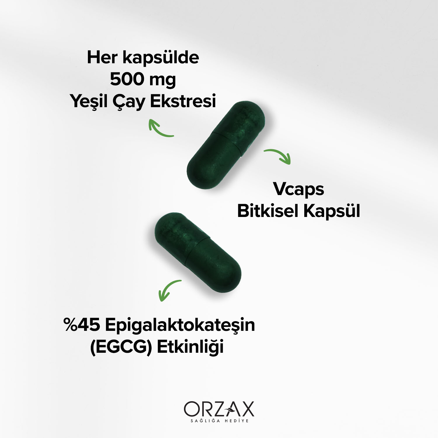 Ocean Yeşil Çay Kapsül - Orzax