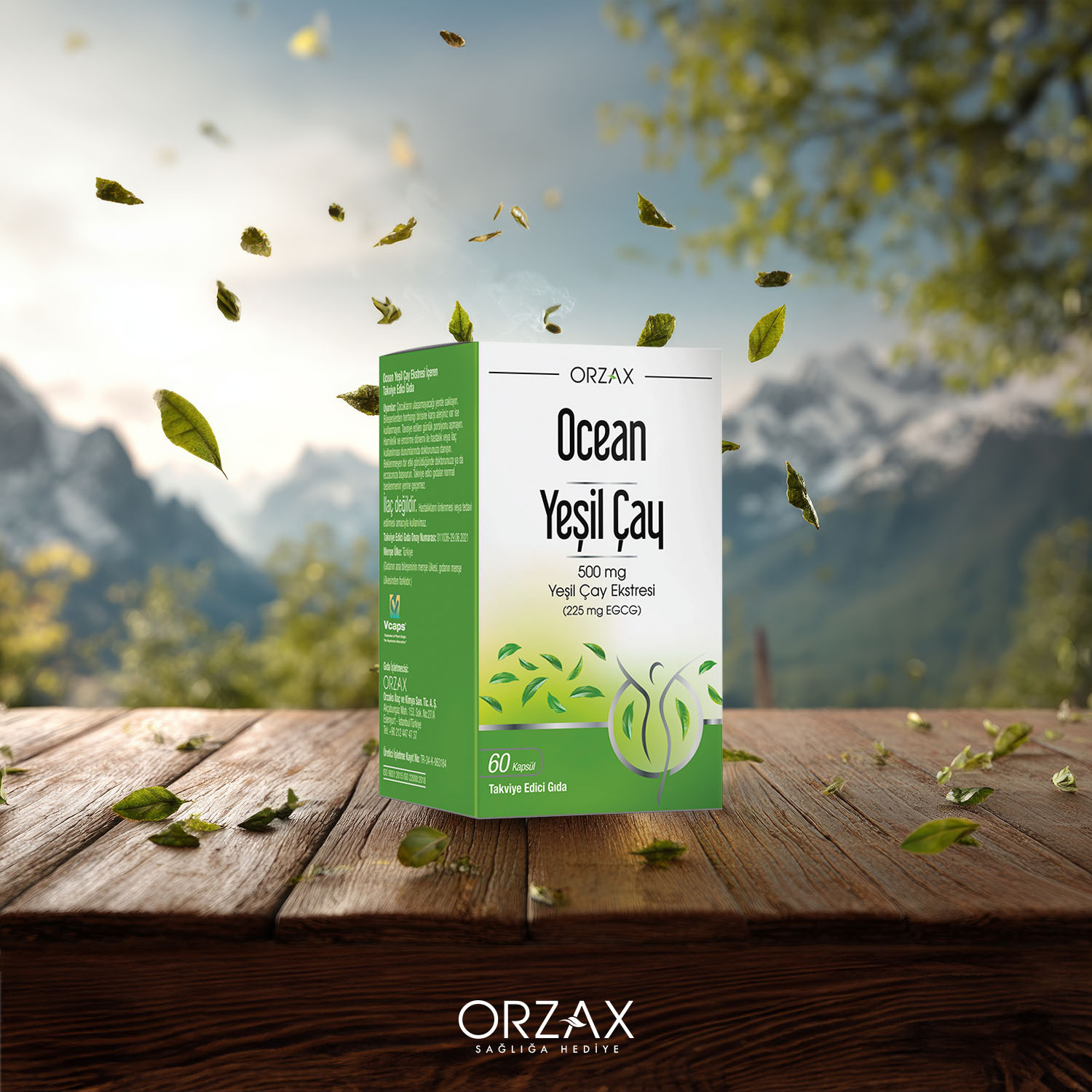 Ocean Yeşil Çay Kapsül - Orzax
