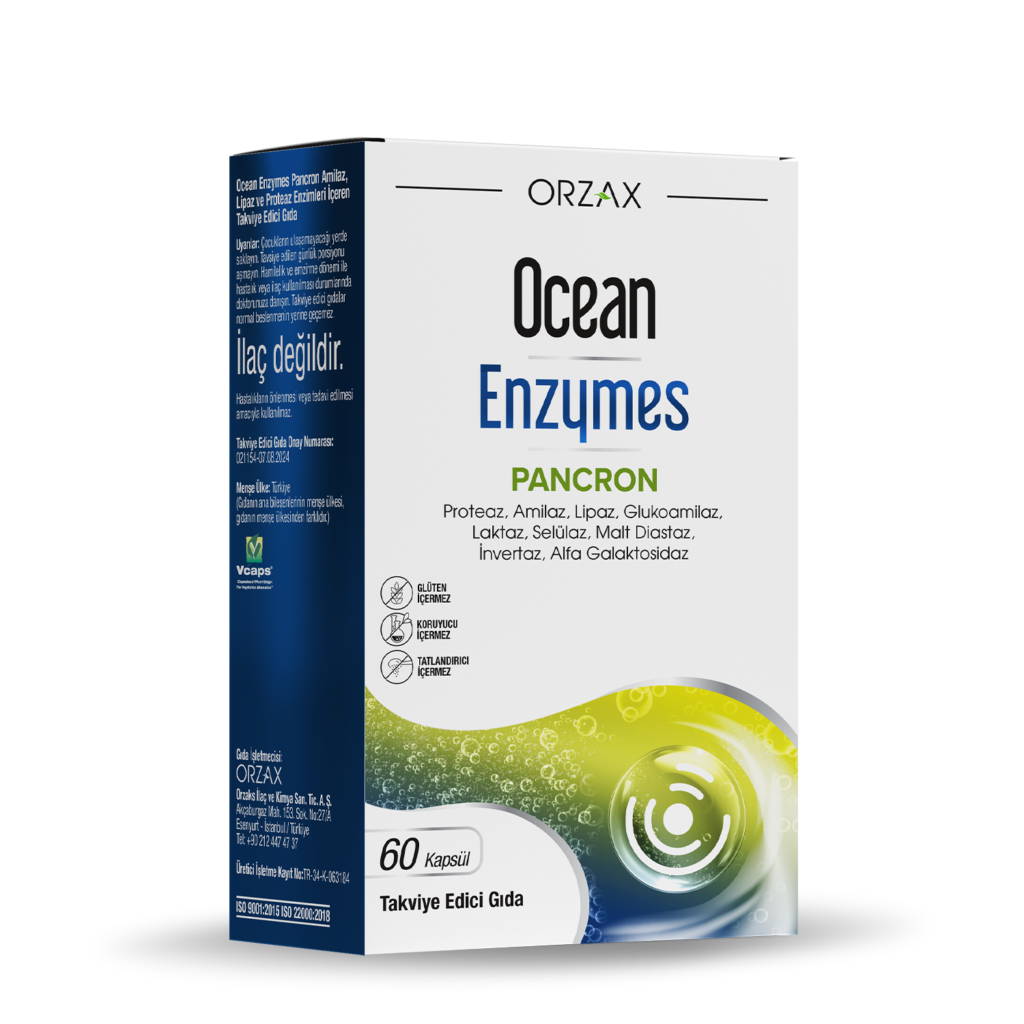 Ocean Enzymes Pancron 60 Kapsül