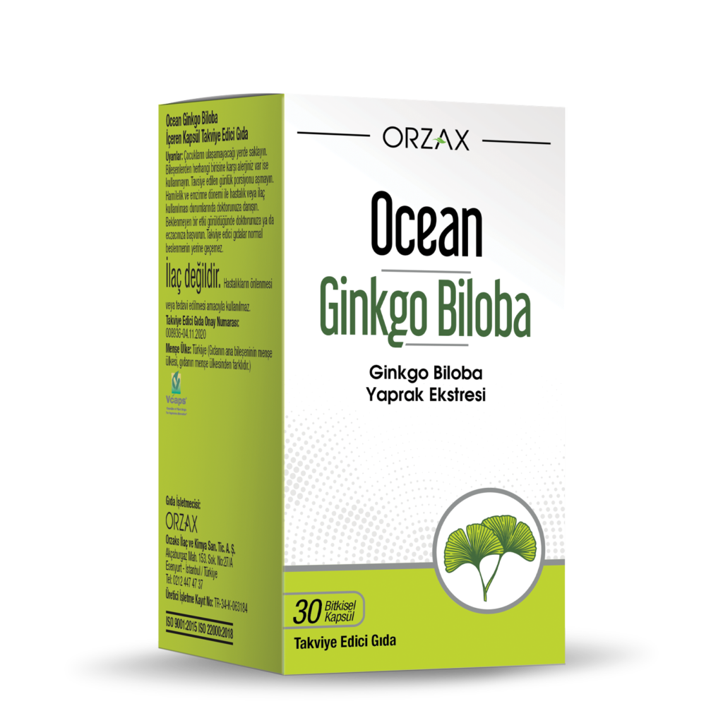 Ocean Ginkgo Biloba Bitkisel Kapsül 