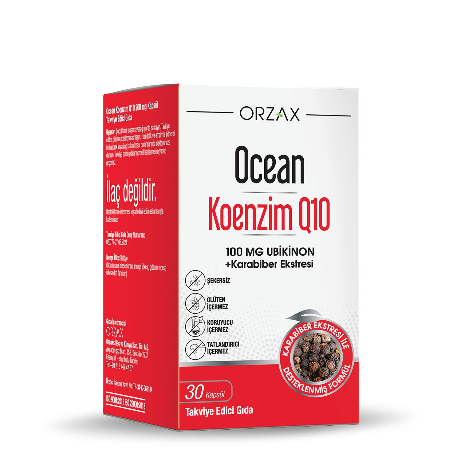 Ocean Koenzim Q10 100 mg Kapsül