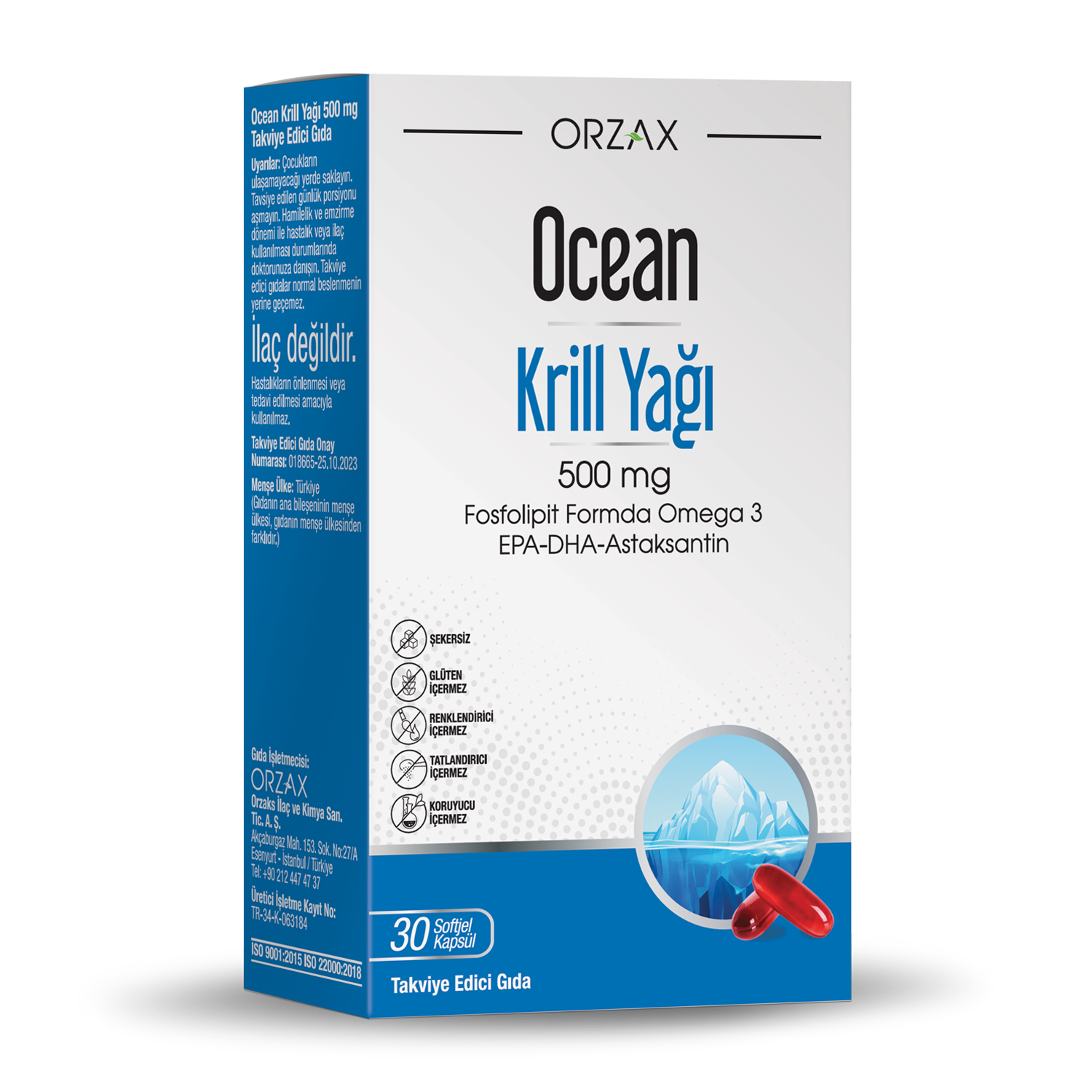 Ocean Krill Oil 30 Softjel Kapsül - Orzax