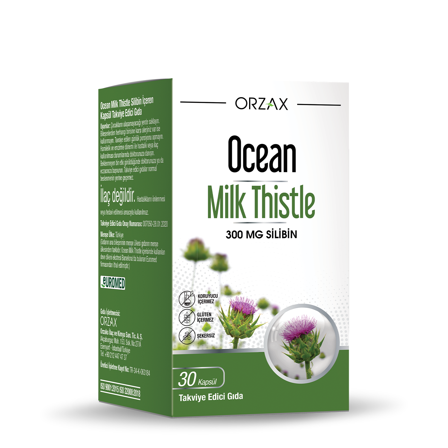 Ocean Milk Thistle Kapsül - Orzax