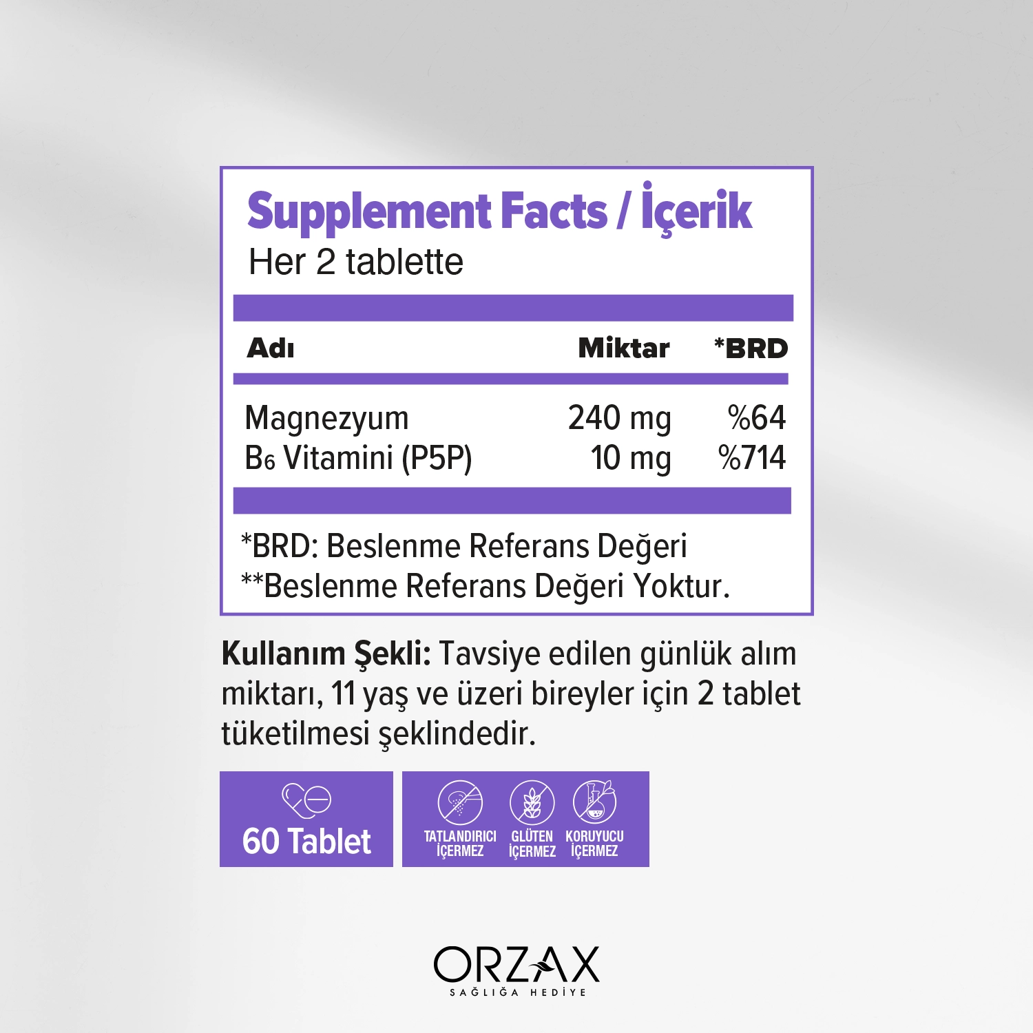 Ocean ExtraMag Magnezyum Bisglisinat + P5P Ocean ExtraMag Magnezyum Bisglisinat + P5P - Görsel 2